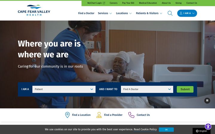 Screenshot di capefearvalley.com