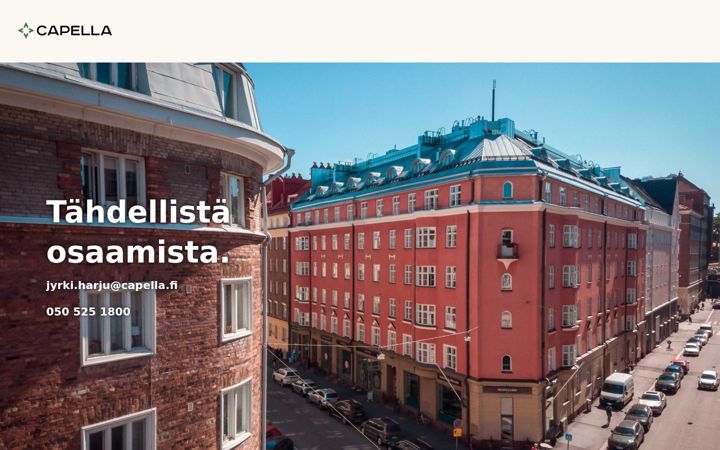 Skærmbillede af capella.fi
