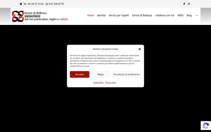 Screenshot ta' capelliebellezza.it