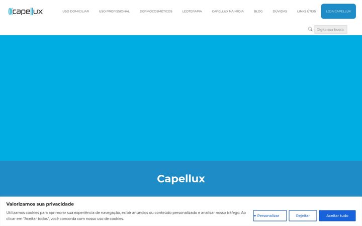 Screenshot of capellux.com.br