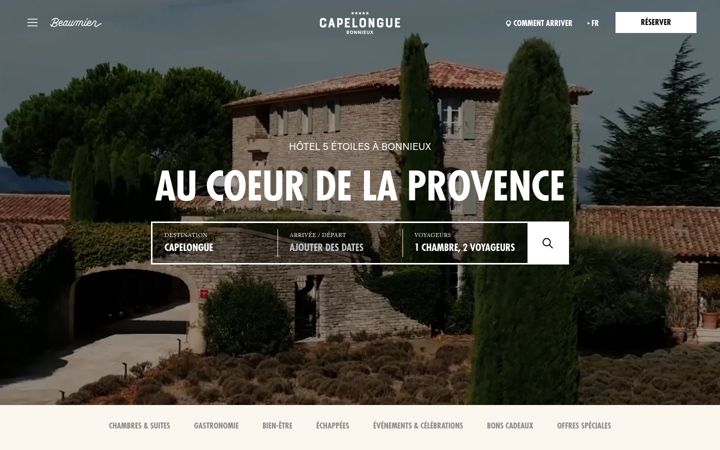 Screenshot of capelongue.com