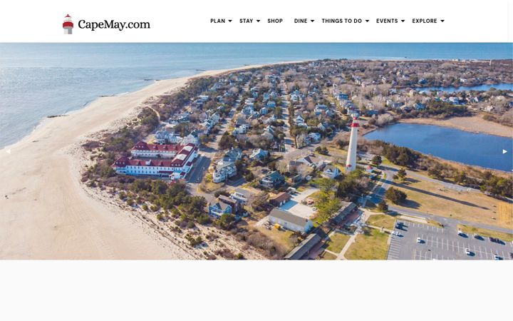 Screenshot of capemay.com