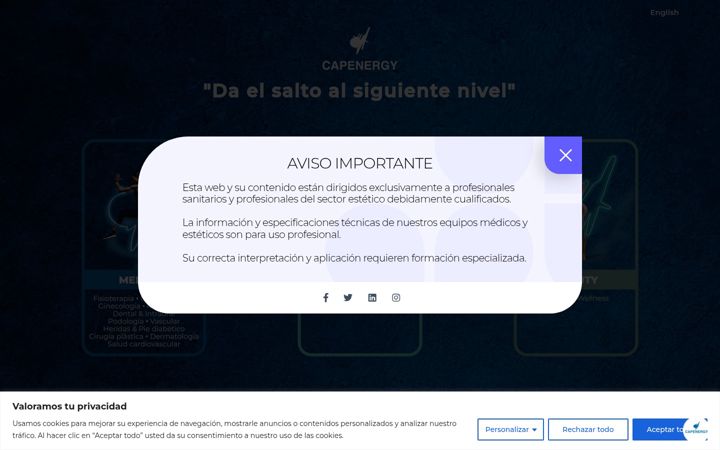 Screenshot of capenergy.com