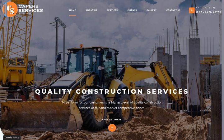 Screenshot of capersservices.com