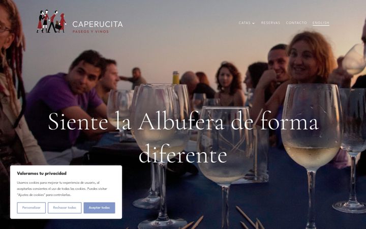 Ekraanipilt saidist caperucitapaseosyvinos.com