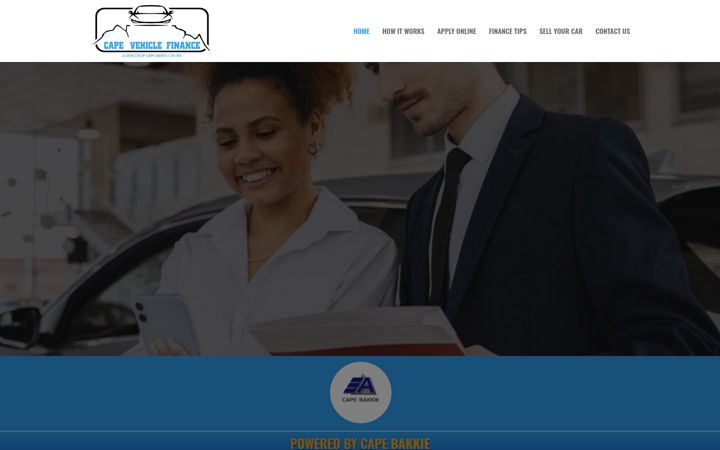 Screenshot von capevehiclefinance.co.za