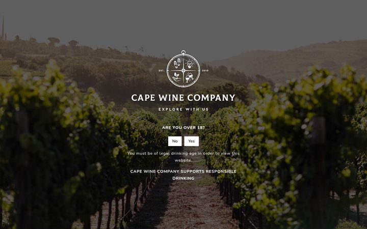 Screenshot von capewinecompany.co.za