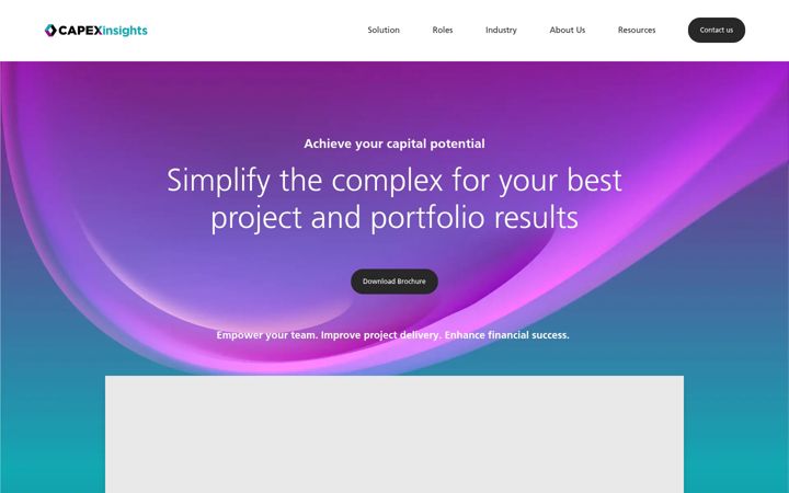 Screenshot of capexinsights.com