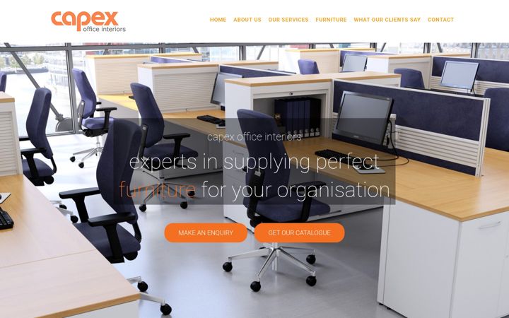 Screenshot of capexinteriors.com