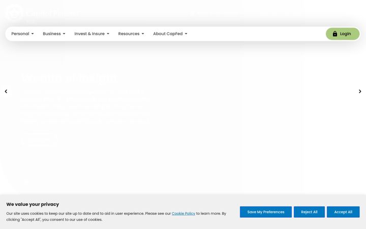Screenshot of capfed.com