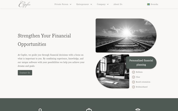 Screenshot of capfor.se