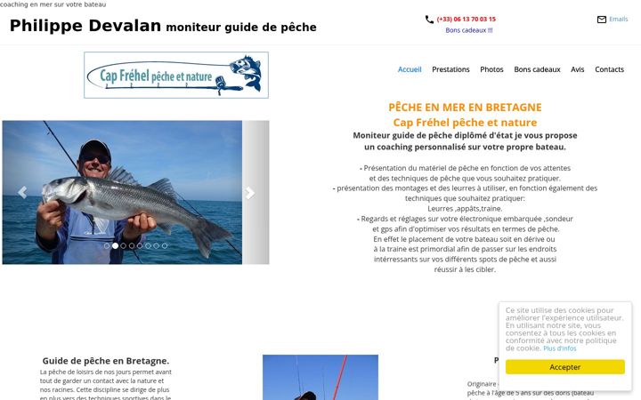 Screenshot of capfrehel-pechenature.com
