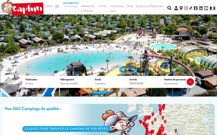 Ekraanipilt saidist capfun.com