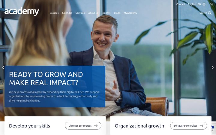 Snimka zaslona za capgemini-academy.nl