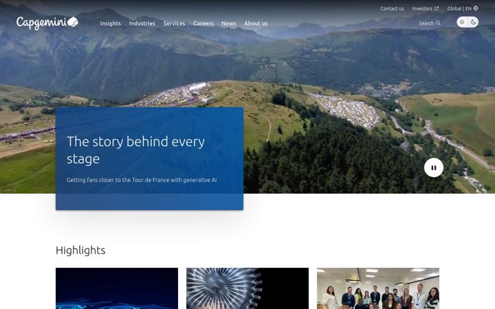 Screenshot von capgemini.com