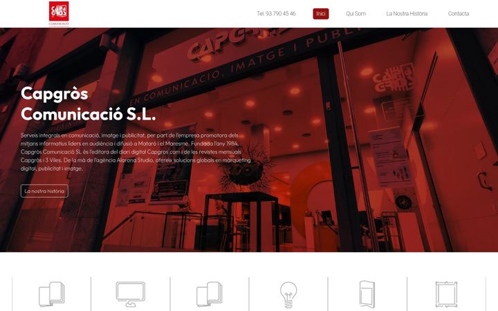 Screenshot of capgroscomunicacio.com