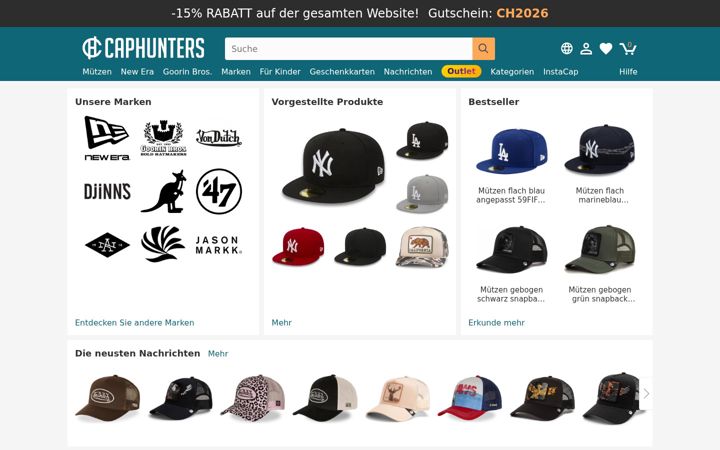 Screenshot of caphunters.ch