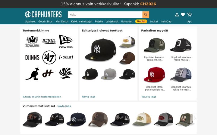 Screenshot of caphunters.fi