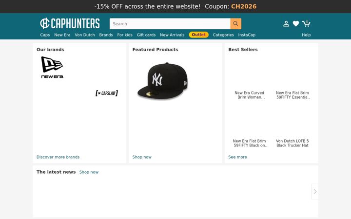 Screenshot di caphunters.ie