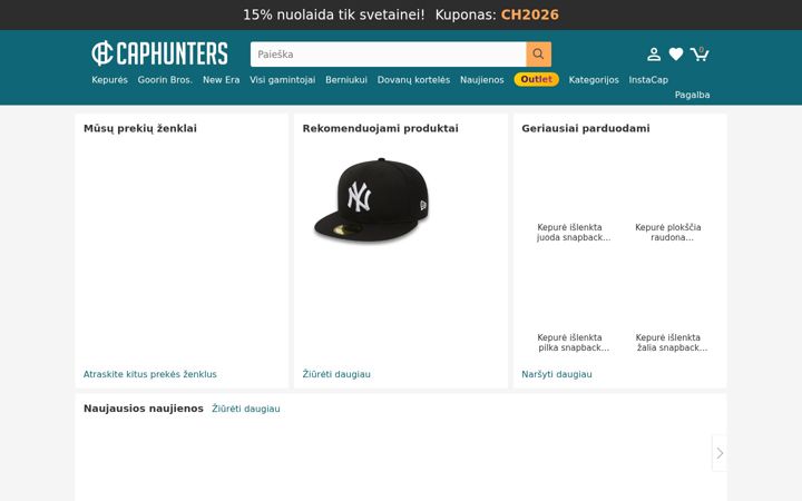 Screenshot of caphunters.lt