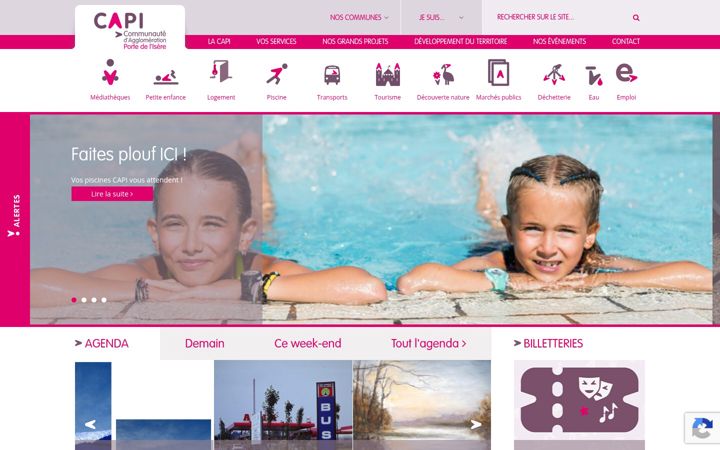 Screenshot of capi-agglo.fr