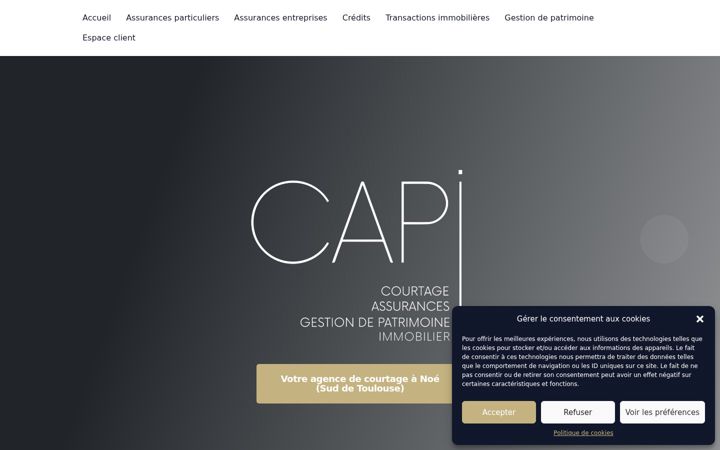 Screenshot of capi-courtage.com