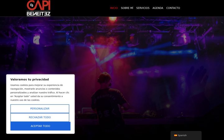 Screenshot of capibeneitez.com