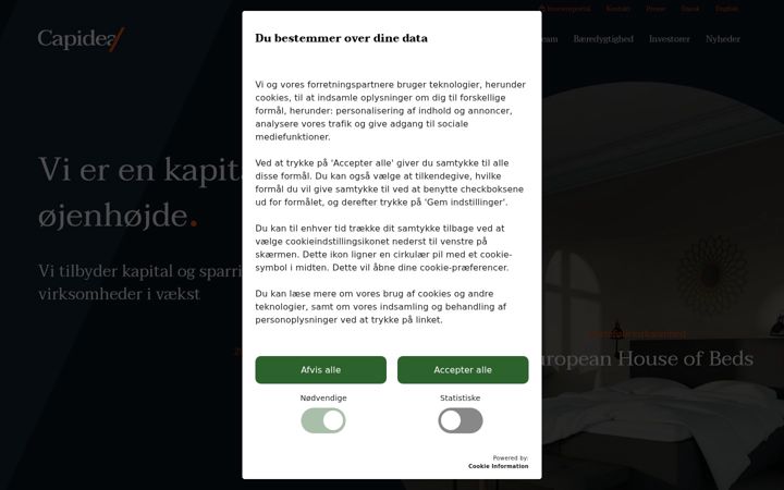 Screenshot of capidea.dk