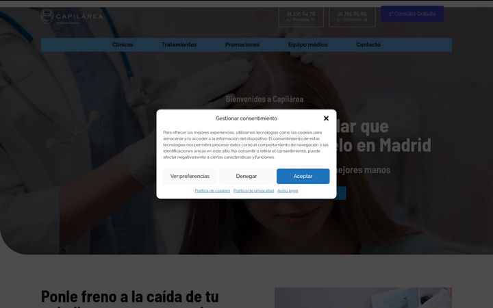 Screenshot of capilarea.es