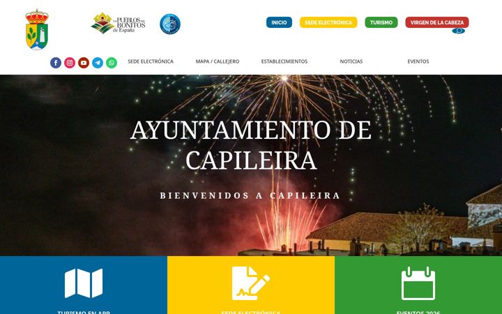 Screenshot of capileira.es