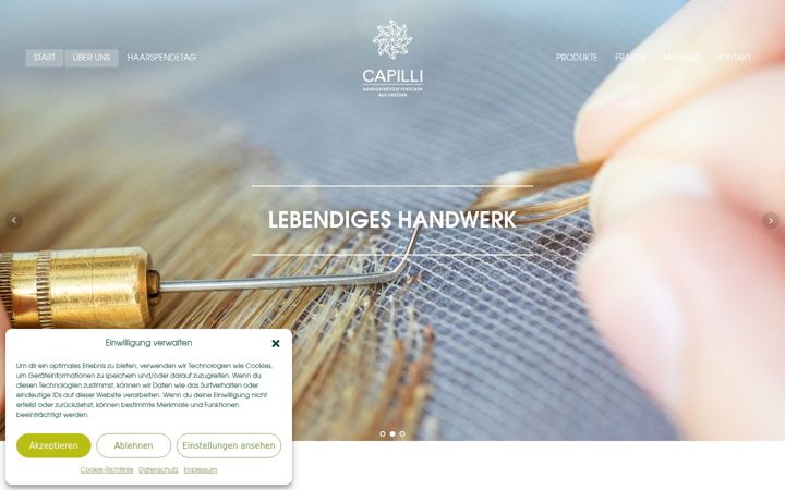 Screenshot of capilli-haarwerkstatt.de