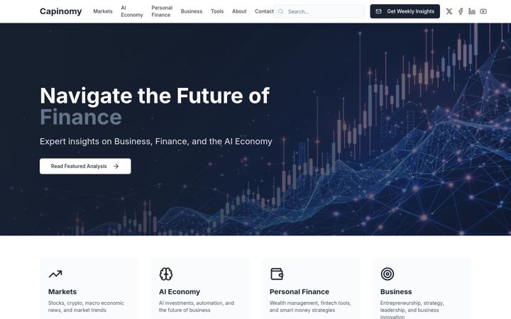 Screenshot of capinomy.com