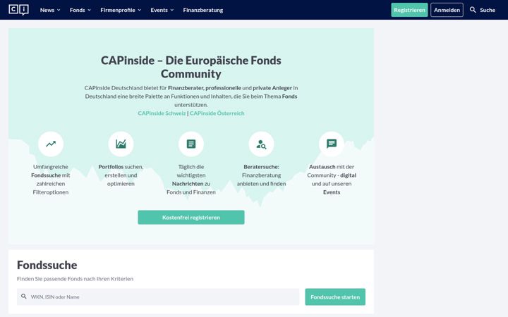 Screenshot of capinside.com