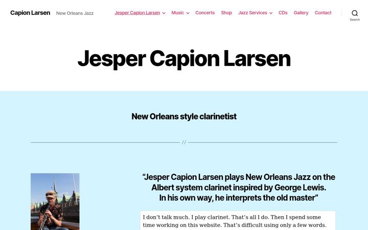 Screenshot of capionlarsen.com
