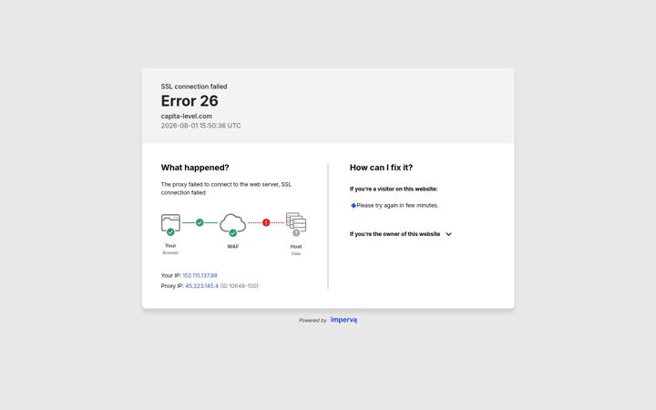 Screenshot of capita-level.com