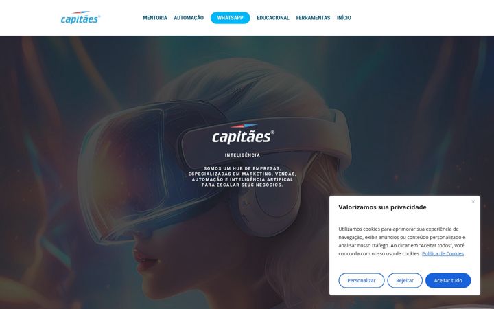Kuvakaappaus sivustosta capitaes.com.br
