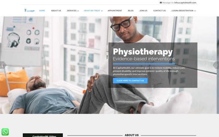 Screenshot of capitahealth.com