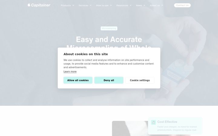 Screenshot of capitainer.com