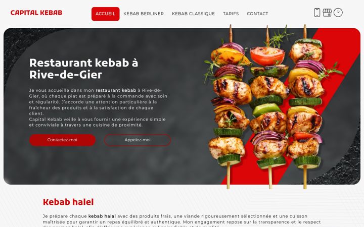 Screenshot of capital-kebab.fr