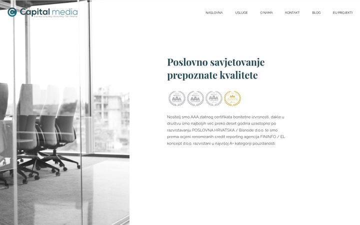 Ekraanipilt saidist capital-media.hr