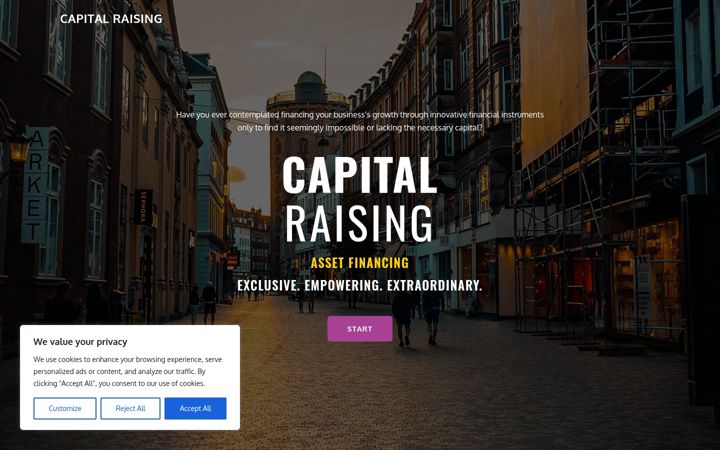 Screenshot of capital-raising.eu