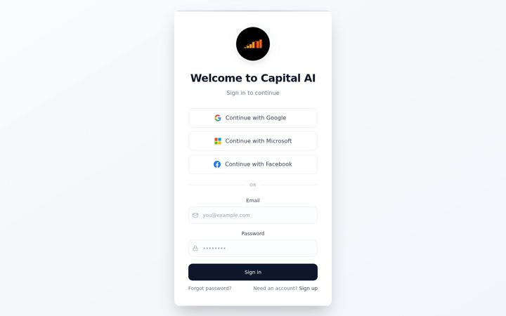 Screenshot of capitalai.website