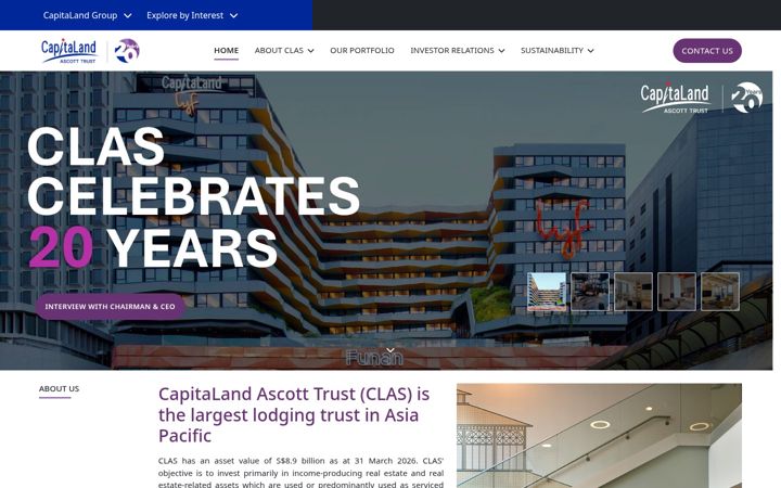 Screenshot of capitalandascotttrust.com