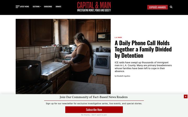 Screenshot of capitalandmain.com