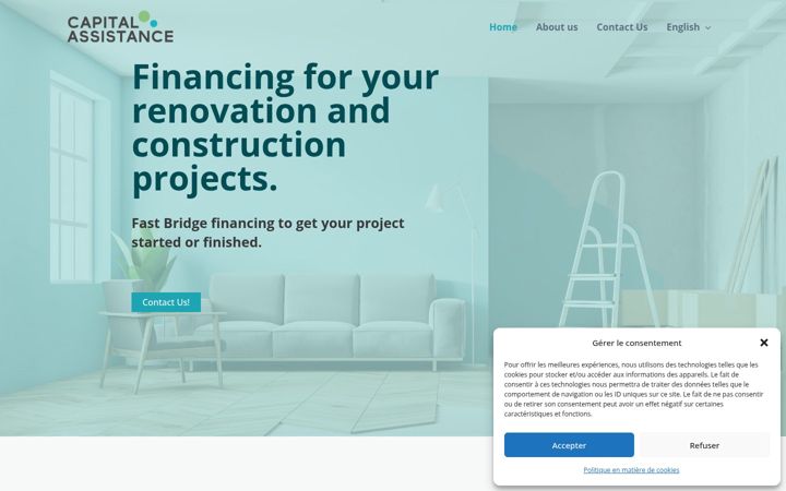 Screenshot of capitalassistance.ca