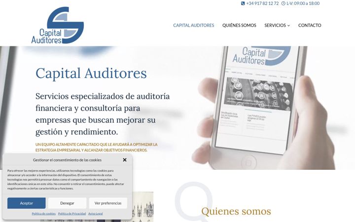 Screenshot of capitalauditores.com