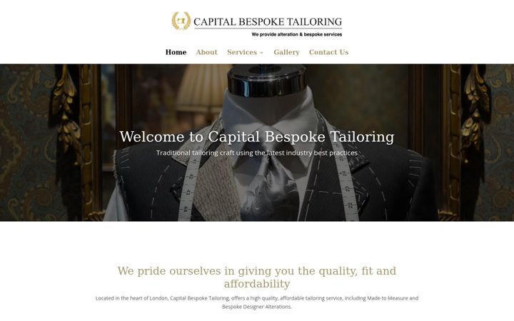 Screenshot of capitalbespoketailoring.co.uk