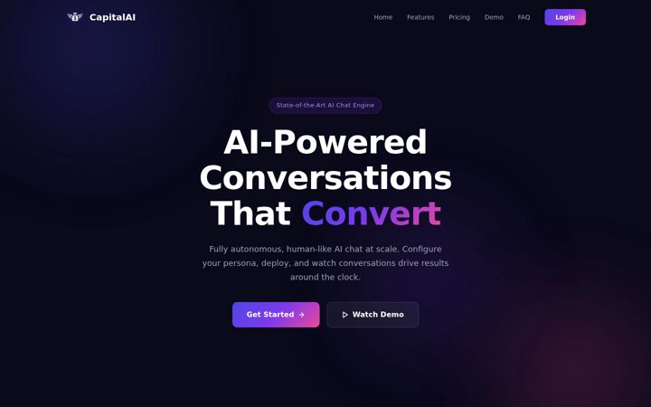 Screenshot of capitalbot.ai