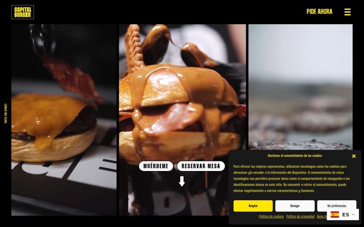 Screenshot of capitalburger.es