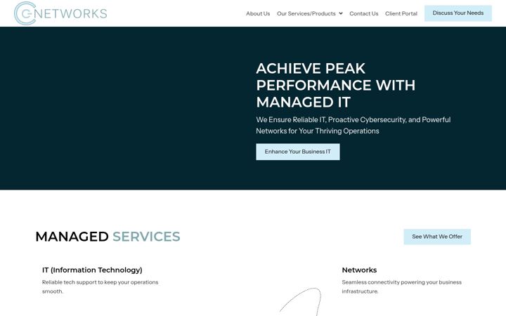 Screenshot of capitalcitynetworks.com